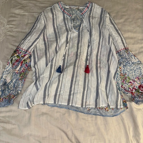 Johnny Was
Effortless Striped Peasant Blouse (21) - Picture 5 of 8